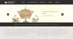 Desktop Screenshot of encuadernacion.realbiblioteca.es